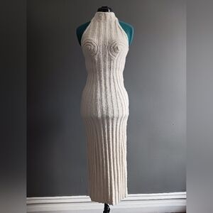 NWT Adoore Cervinia Knit Maxi Halterned Dress Size 36